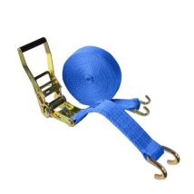 Sangle d'arrimage 50 mm 5 tonnes 10M Bleu avec crochets à griffes