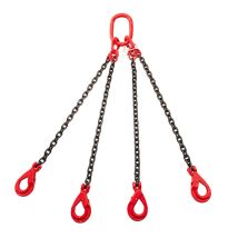 Hijsketting 4-sprong 13 mm met Veiligheidshaak - lengte naar keuze