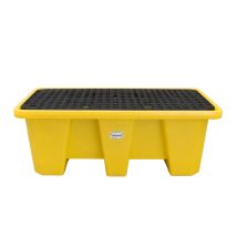 Lekbak 2-Drum 250 Liter met Rooster 1450x800x500 mm