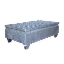 Stalen lekbak IBC Tank 1220x666x400mm 220 liter