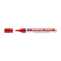 Marqueur permanent Edding 3000 rouge rechargeable