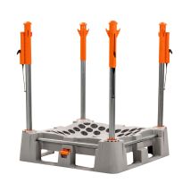 Big Bag palletsysteem Food Grade met Veerkop palen 1300 mm RVS