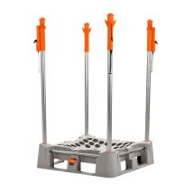 Big Bag palletsysteem Food Grade met Veerkop palen 1800 mm RVS