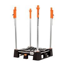 Big Bag palletsysteem 2 open zijden met Veerkop palen 1800 mm