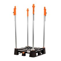 Big Bag palletsysteem 2 open zijden met Veerkop palen 2200 mm