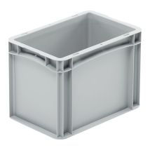 Euronorm Bak 300x200x220 mm 9 liter Grijs Dichte Grepen