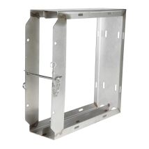 Stempelplaathouder RVS Mattral 300x300x30/40 mm voor 2 Stempelplaten