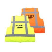 Veiligheidsvest Hoofd BHV met RWS strepen - kleur naar keuze